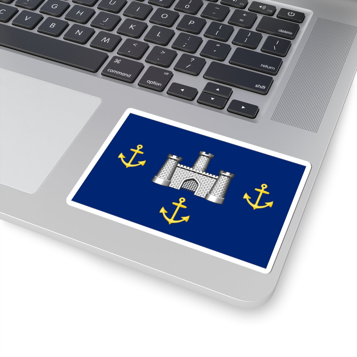 Isle of Wight Council Flag (England) STICKER Vinyl Kiss-Cut Decal