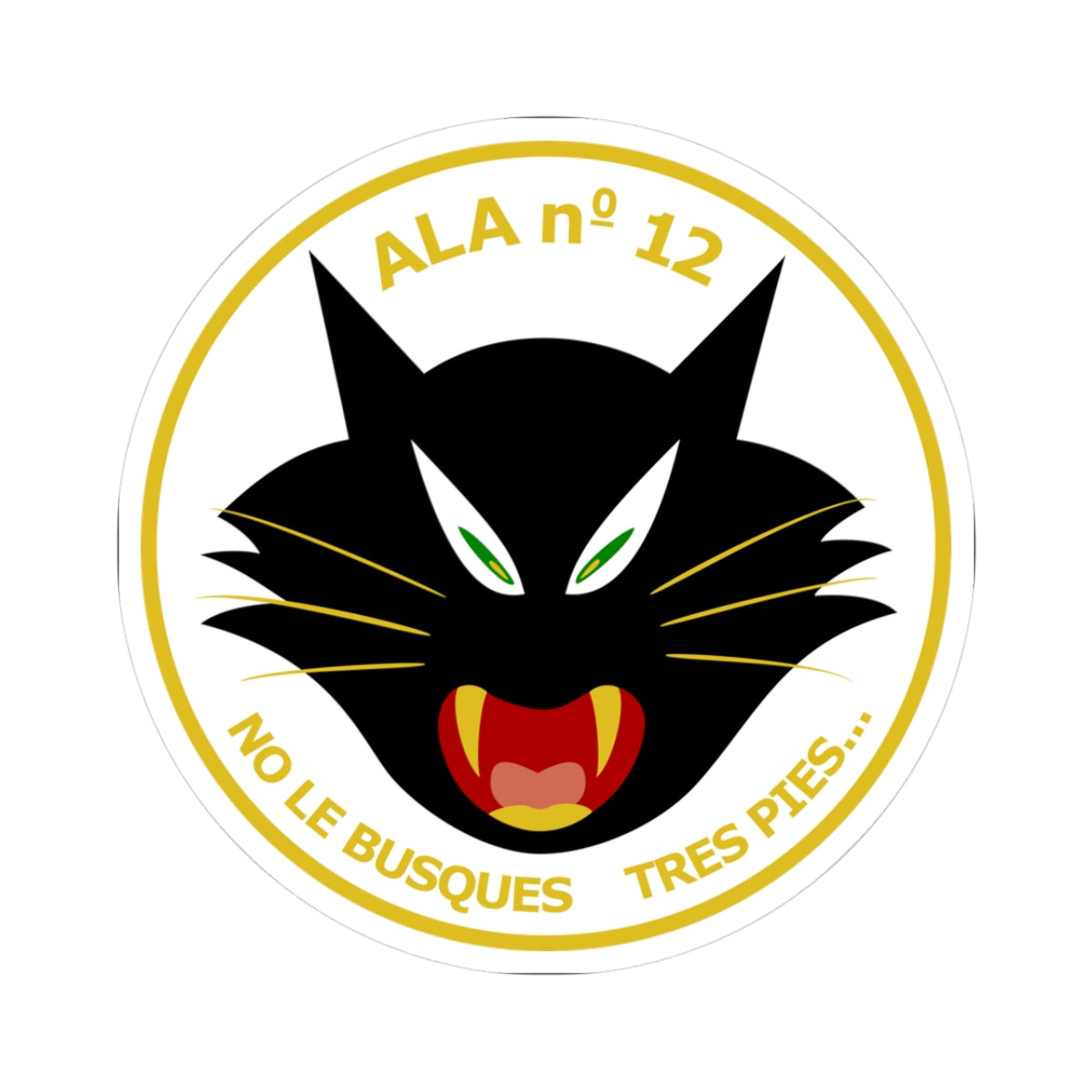 Ala número 12 (Spain) (Coat of Arms) STICKER Vinyl Kiss-Cut Decal