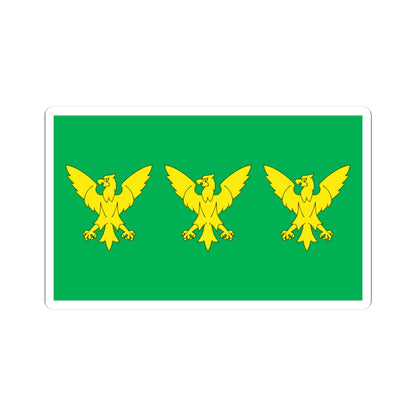 Flag of Caernarfonshire (United Kingdom) STICKER Vinyl Kiss-Cut Decal
