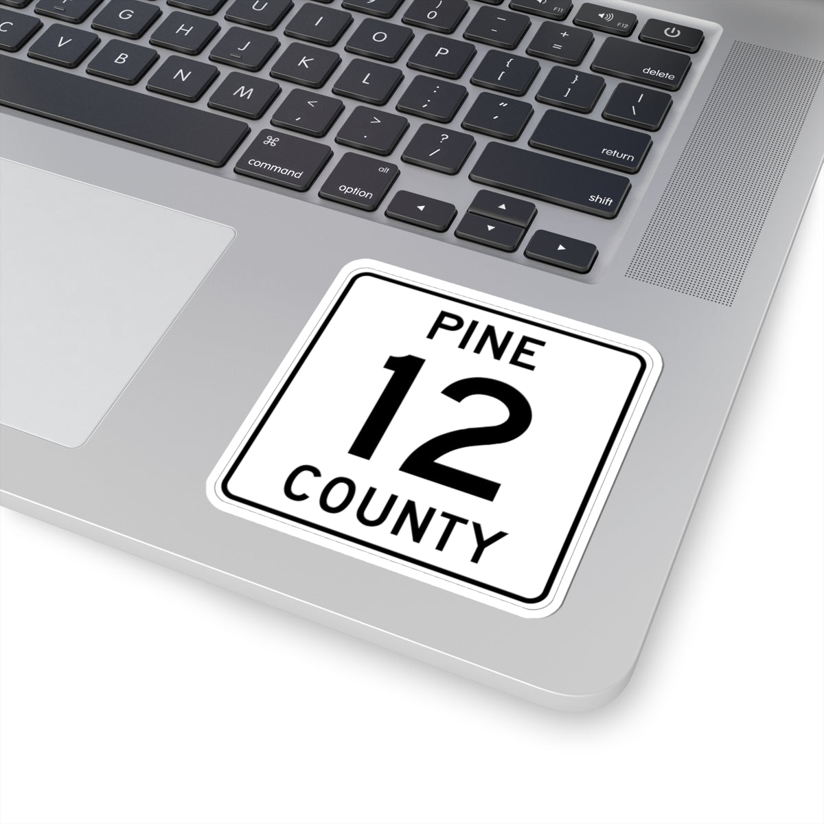 Pine County Route 12 MN (Minnesota) (Road Sign) STICKER Vinyl Kiss-Cut Decal