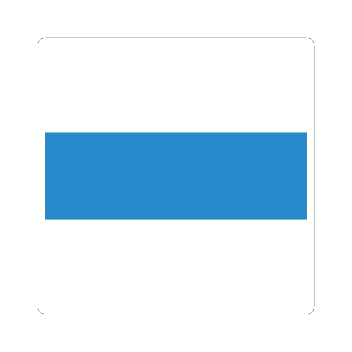 Flag of Canton of Zug (Switzerland) STICKER Vinyl Kiss-Cut Decal