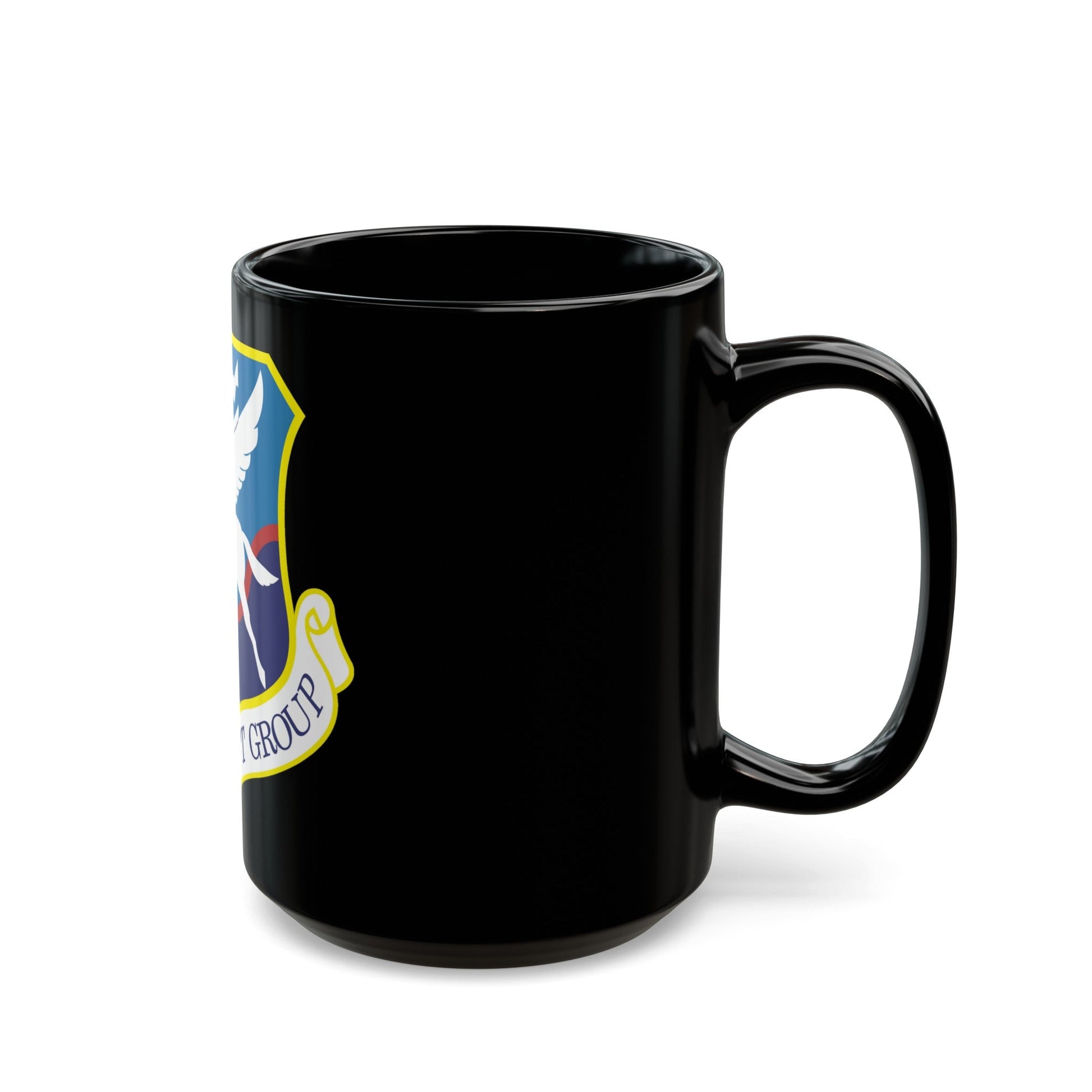 135th Airlift Group (U.S. Air Force) Black Coffee Mug-The Sticker Space