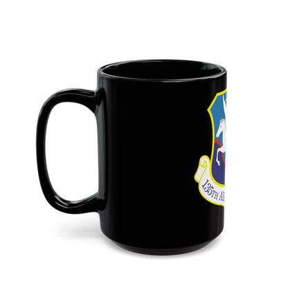 135th Airlift Group (U.S. Air Force) Black Coffee Mug-The Sticker Space