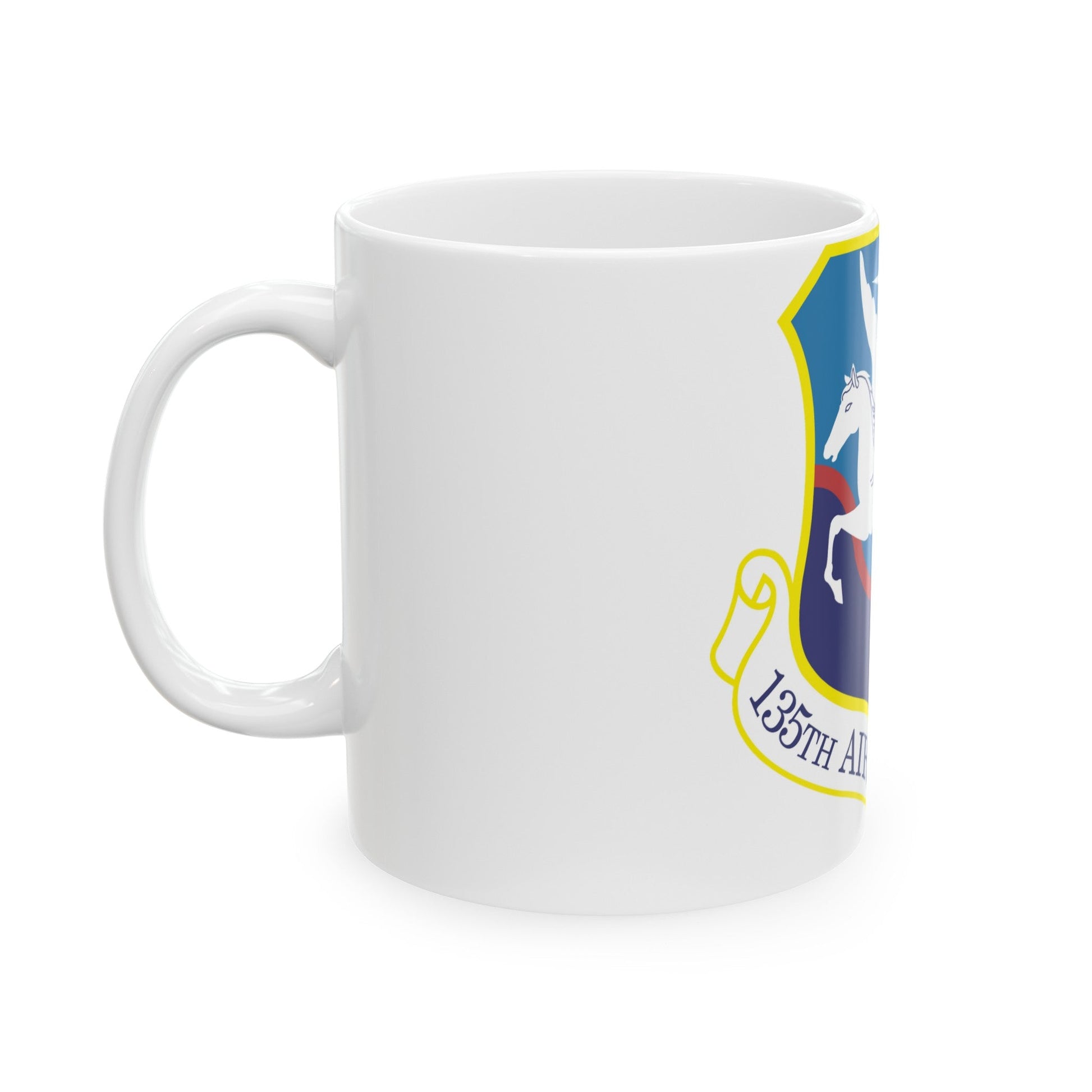 135th Airlift Group (U.S. Air Force) White Coffee Mug-The Sticker Space