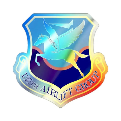 135th Airlift Group (U.S. Air Force) Holographic STICKER Die-Cut Vinyl Decal - The Sticker Space