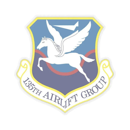 135th Airlift Group (U.S. Air Force) STICKER Vinyl Kiss-Cut Decal 4 Inch Transparent - The Sticker Space