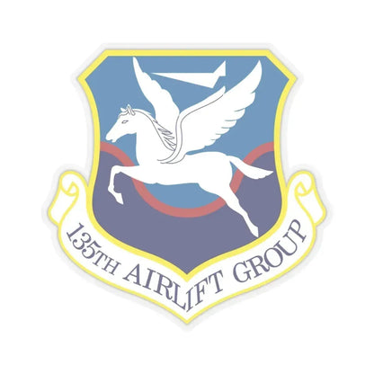 135th Airlift Group (U.S. Air Force) STICKER Vinyl Kiss-Cut Decal 6 Inch Transparent - The Sticker Space