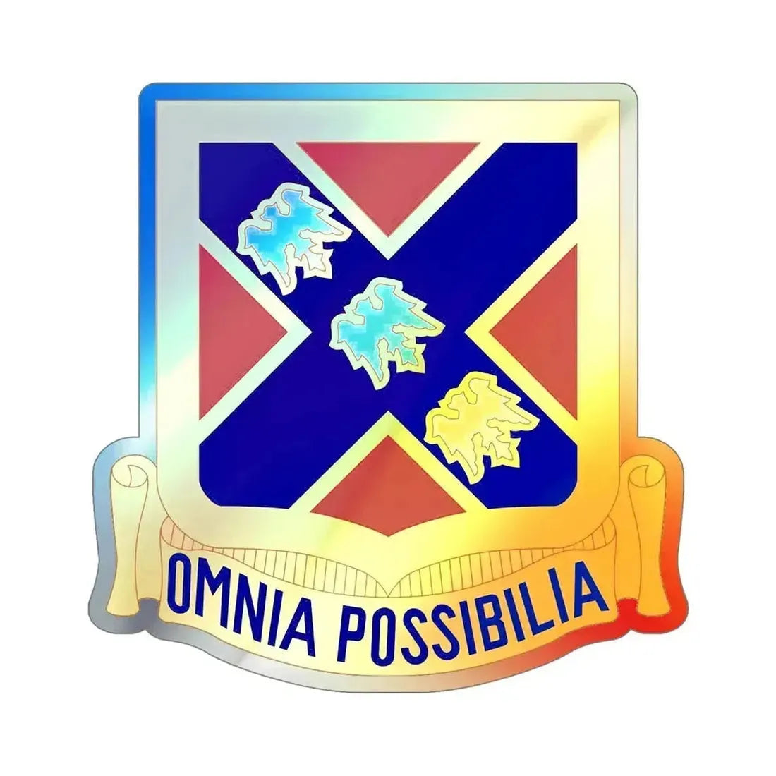 135th Artillery Regiment (U.S. Army) Holographic STICKER Die-Cut Vinyl Decal 5 Inch Holographic - The Sticker Space