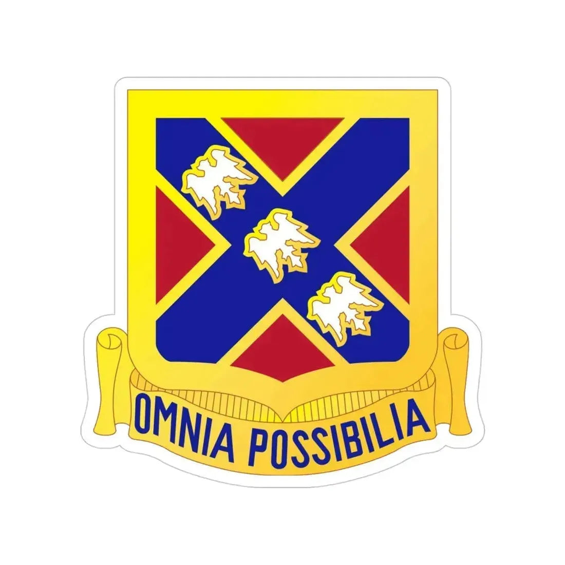 135th Artillery Regiment (U.S. Army) Transparent STICKER Die-Cut Vinyl Decal 4 Inch - The Sticker Space