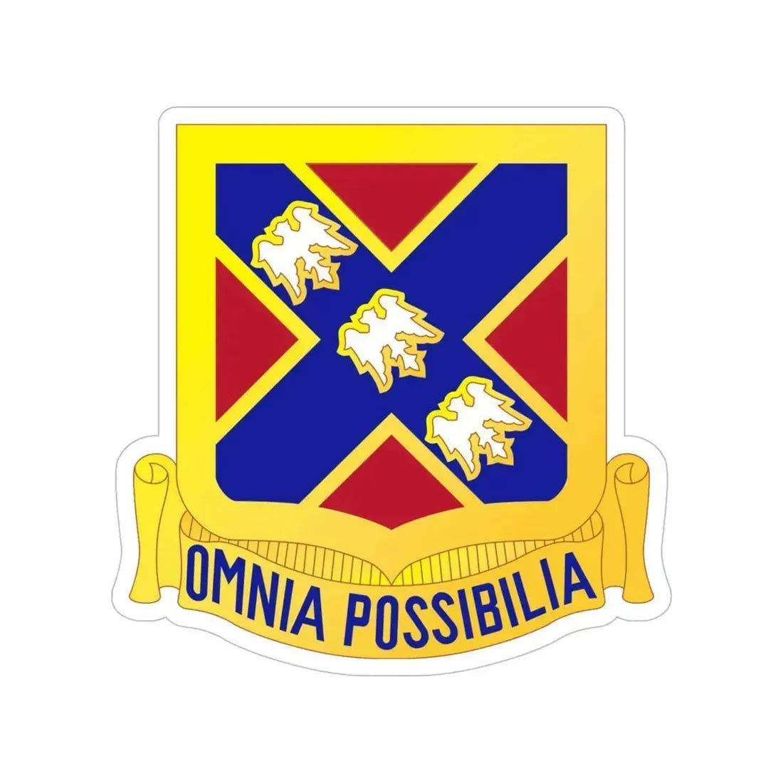 135th Artillery Regiment (U.S. Army) Transparent STICKER Die-Cut Vinyl Decal 6 Inch - The Sticker Space