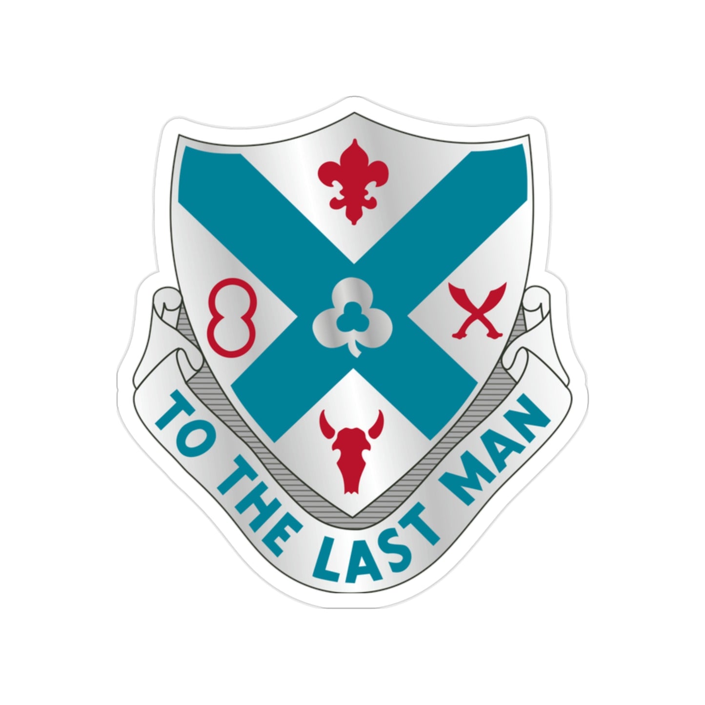 135th Infantry Regiment (U.S. Army) Transparent STICKER Die-Cut Vinyl Decal-2 Inch-The Sticker Space