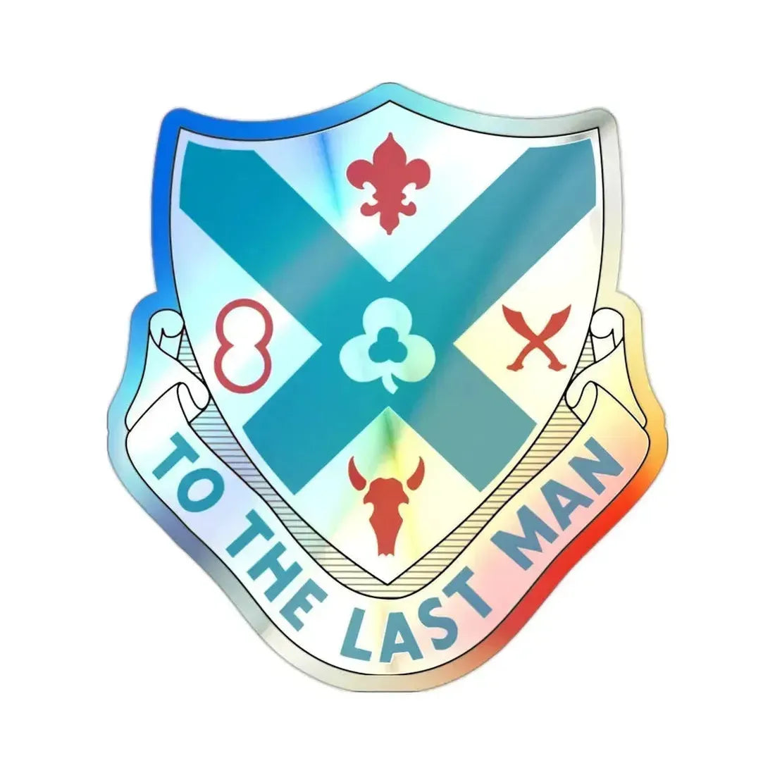 135th Infantry Regiment (U.S. Army) Holographic STICKER Die-Cut Vinyl Decal 2 Inch Holographic - The Sticker Space