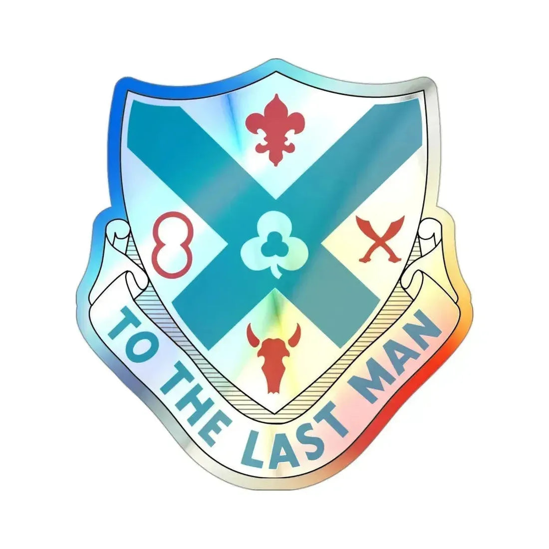 135th Infantry Regiment (U.S. Army) Holographic STICKER Die-Cut Vinyl Decal 3 Inch Holographic - The Sticker Space