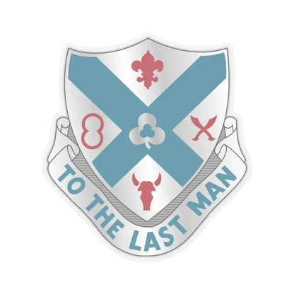 135th Infantry Regiment (U.S. Army) STICKER Vinyl Kiss-Cut Decal 4 Inch Transparent - The Sticker Space