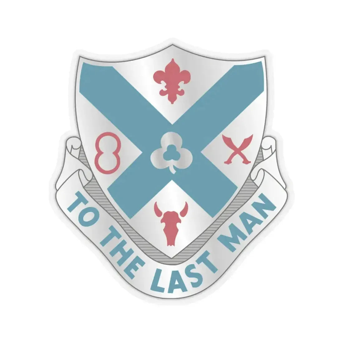 135th Infantry Regiment (U.S. Army) STICKER Vinyl Kiss-Cut Decal 6 Inch Transparent - The Sticker Space