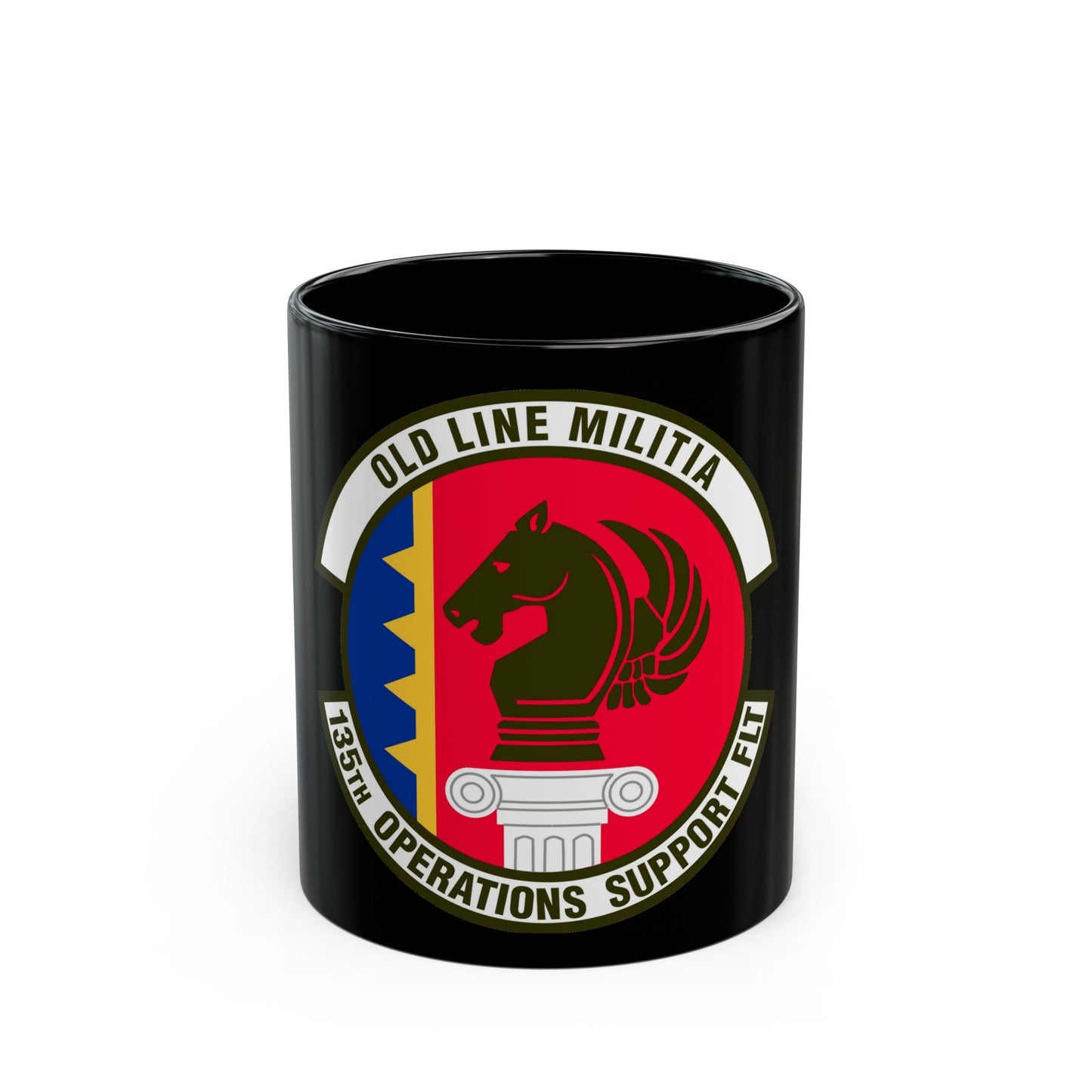 135th Operations Support Flight (U.S. Air Force) Black Coffee Mug-11oz-The Sticker Space