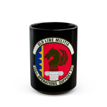 135th Operations Support Flight (U.S. Air Force) Black Coffee Mug-15oz-The Sticker Space