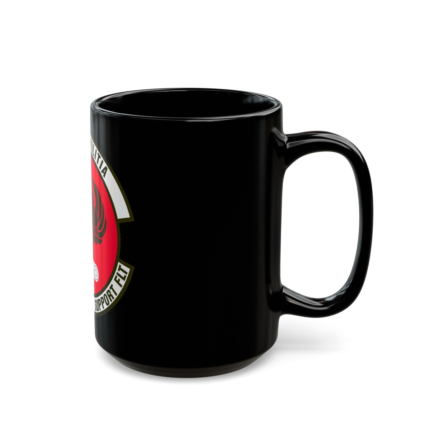 135th Operations Support Flight (U.S. Air Force) Black Coffee Mug-The Sticker Space