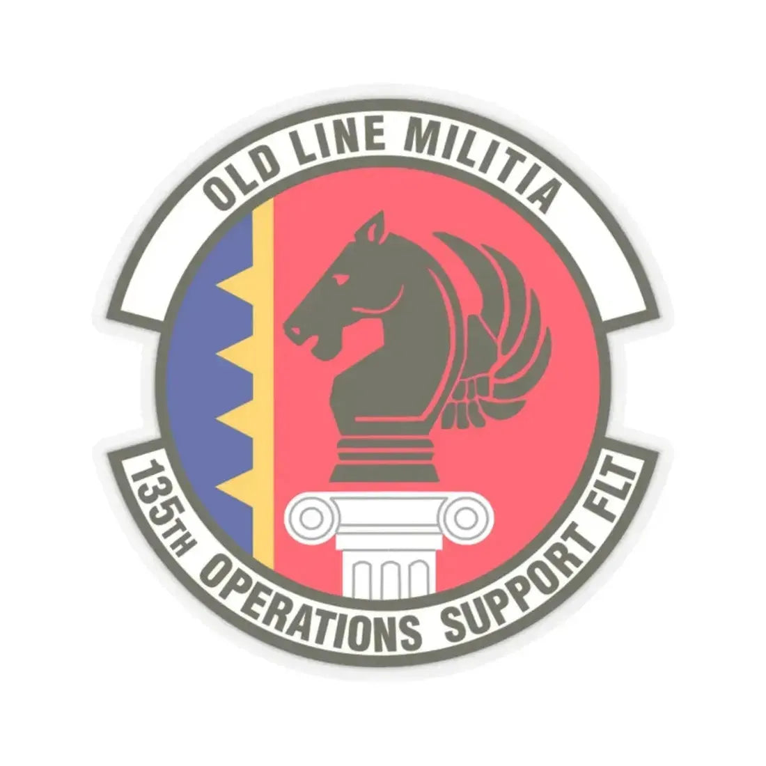 135th Operations Support Flight (U.S. Air Force) STICKER Vinyl Kiss-Cut Decal 2 Inch Transparent - The Sticker Space