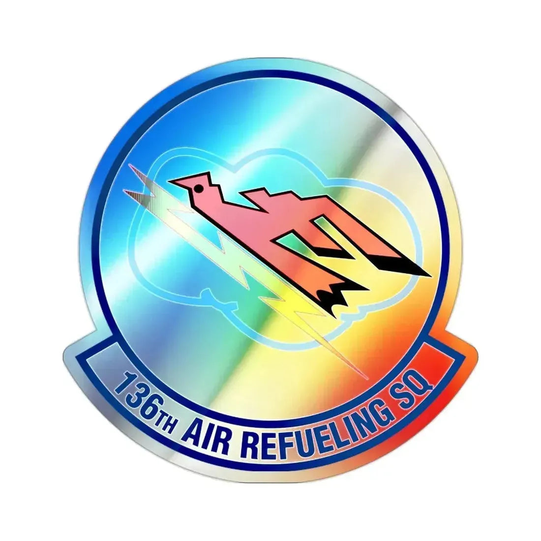 136 Air Refueling Squadron (U.S. Air Force) Holographic STICKER Die-Cut Vinyl Decal - The Sticker Space