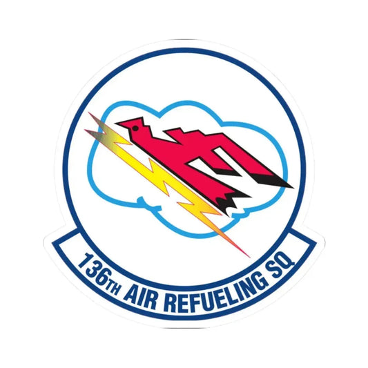 136 Air Refueling Squadron (U.S. Air Force) STICKER Vinyl Kiss-Cut Decal 2 Inch White - The Sticker Space
