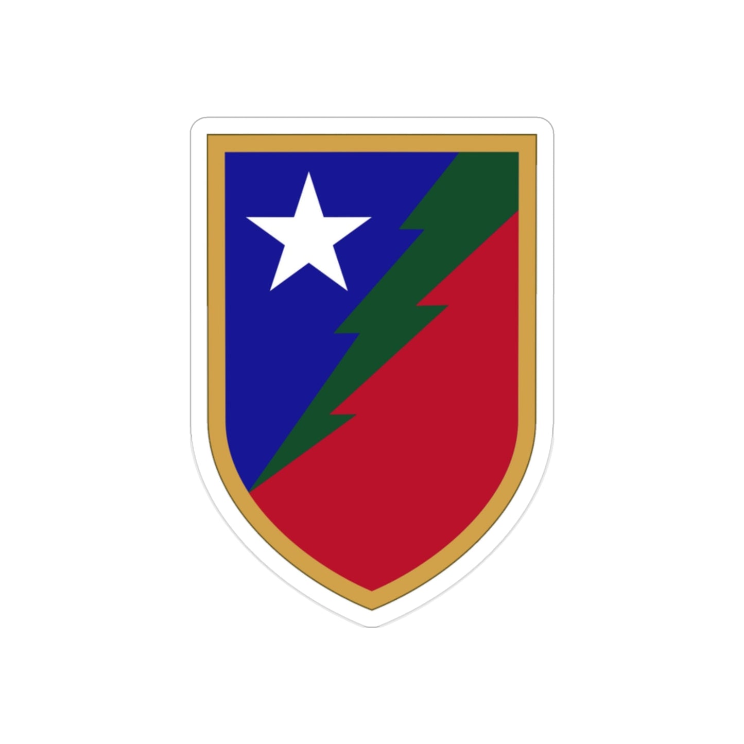 136 Maneuver Enhancement Brigade 2 (U.S. Army) REVERSE PRINT Transparent STICKER-2" × 2"-The Sticker Space