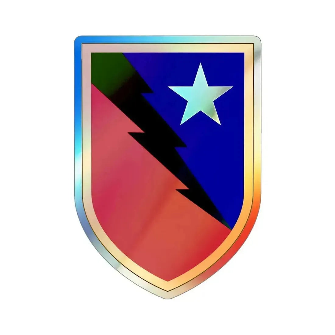 136 Maneuver Enhancement Brigade 2 (U.S. Army) Holographic STICKER Die-Cut Vinyl Decal 4 Inch Holographic - The Sticker Space