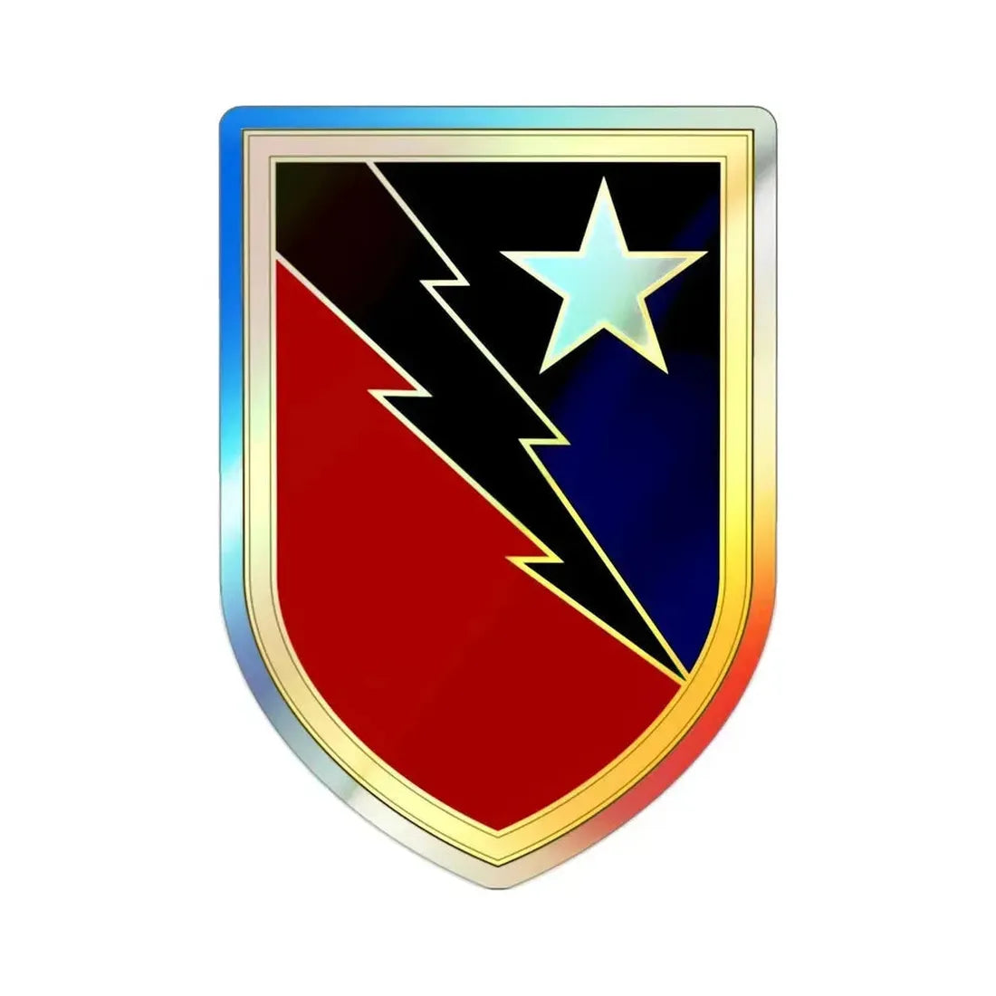 136 Maneuver Enhancement Brigade 3 (U.S. Army) Holographic STICKER Die-Cut Vinyl Decal 2 Inch Holographic - The Sticker Space