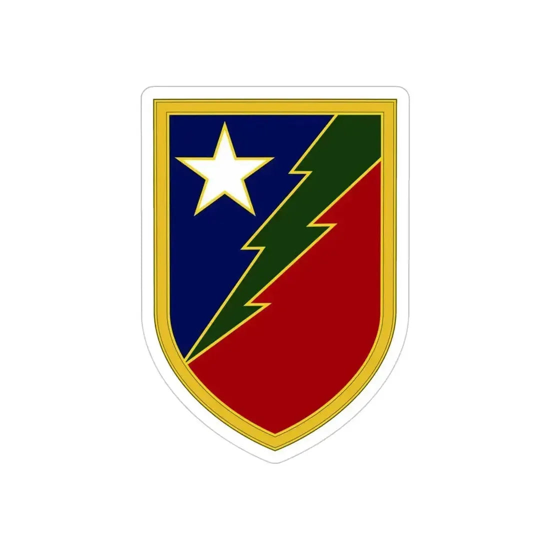 136 Maneuver Enhancement Brigade 3 (U.S. Army) REVERSE PRINT Transparent Die-Cut STICKER 4 Inch Die-Cut Transparent - The Sticker Space