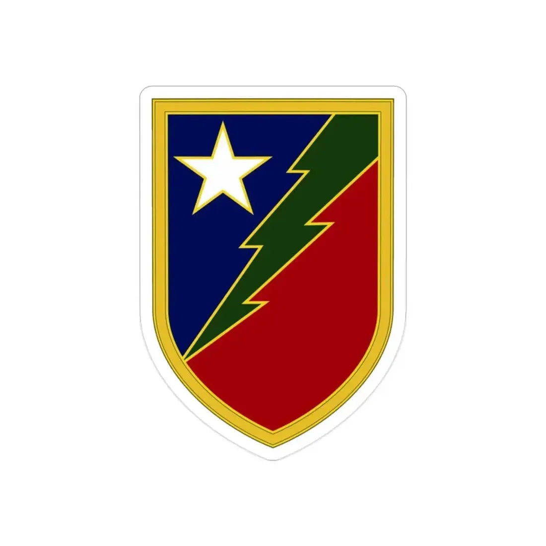 136 Maneuver Enhancement Brigade 3 (U.S. Army) REVERSE PRINT Transparent Die-Cut STICKER - The Sticker Space