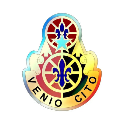 136 Maneuver Enhancement Brigade (U.S. Army) Holographic STICKER Die-Cut Vinyl Decal 5 Inch Holographic - The Sticker Space