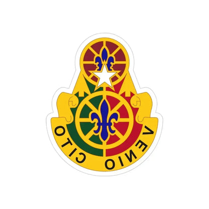 136 Maneuver Enhancement Brigade (U.S. Army) REVERSE PRINT Transparent Die-Cut STICKER 4 Inch Die-Cut Transparent - The Sticker Space