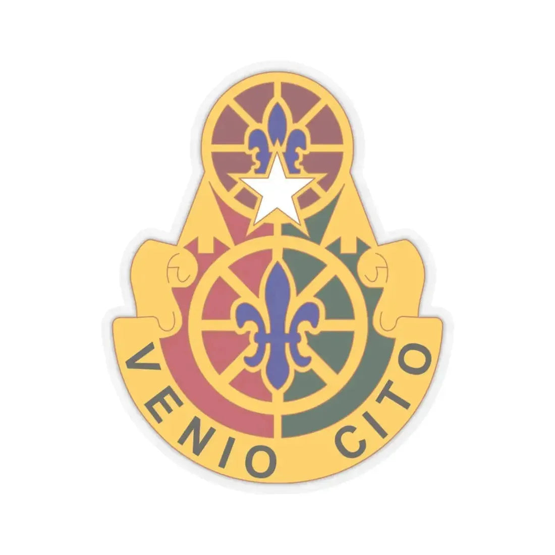 136 Maneuver Enhancement Brigade (U.S. Army) STICKER Vinyl Kiss-Cut Decal 6 Inch Transparent - The Sticker Space