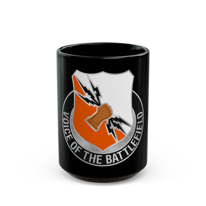 136 Signal Battalion (U.S. Army) Black Coffee Mug-15oz-The Sticker Space