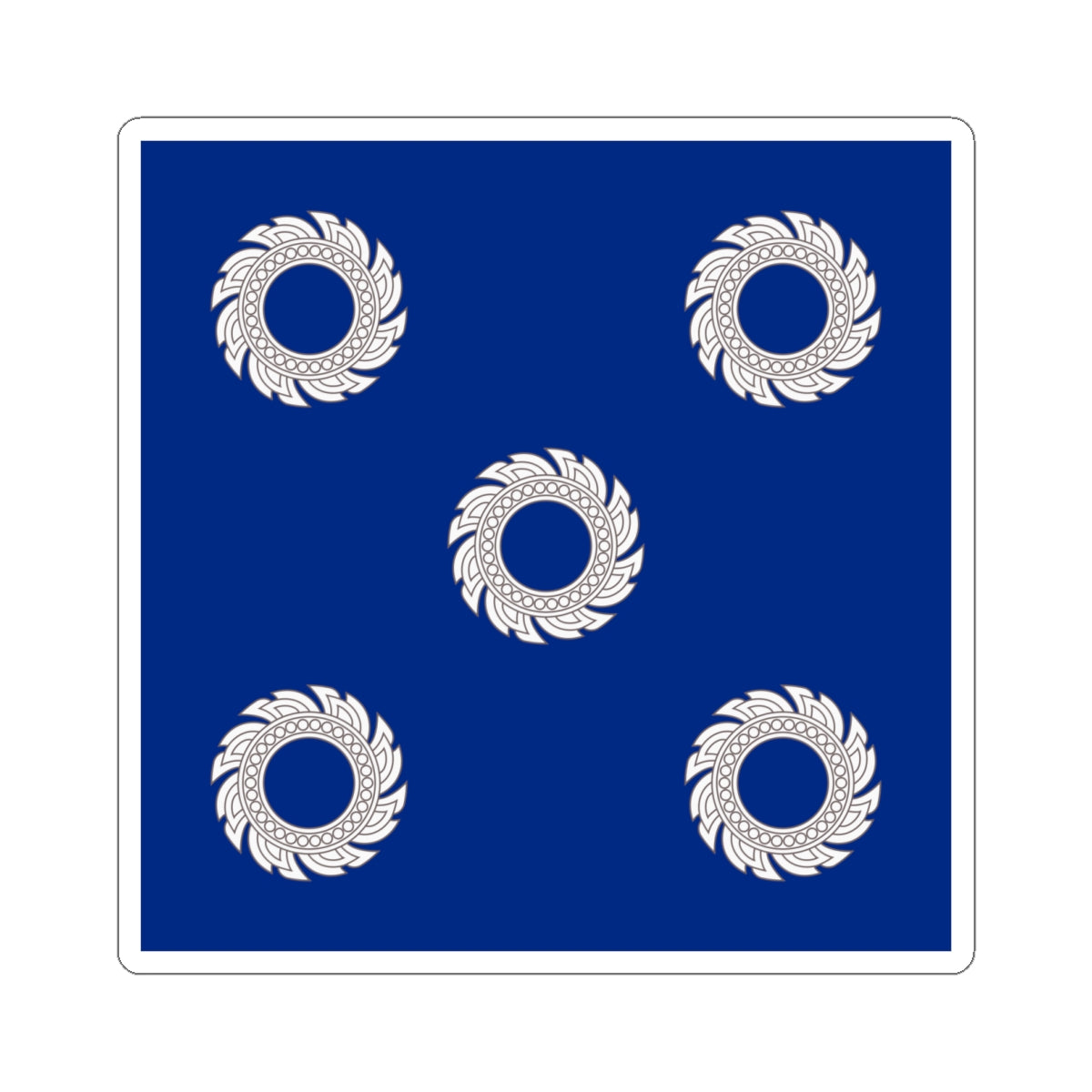 Flag Thai Admiral of the Fleet (Thailand) STICKER Vinyl Kiss-Cut Decal