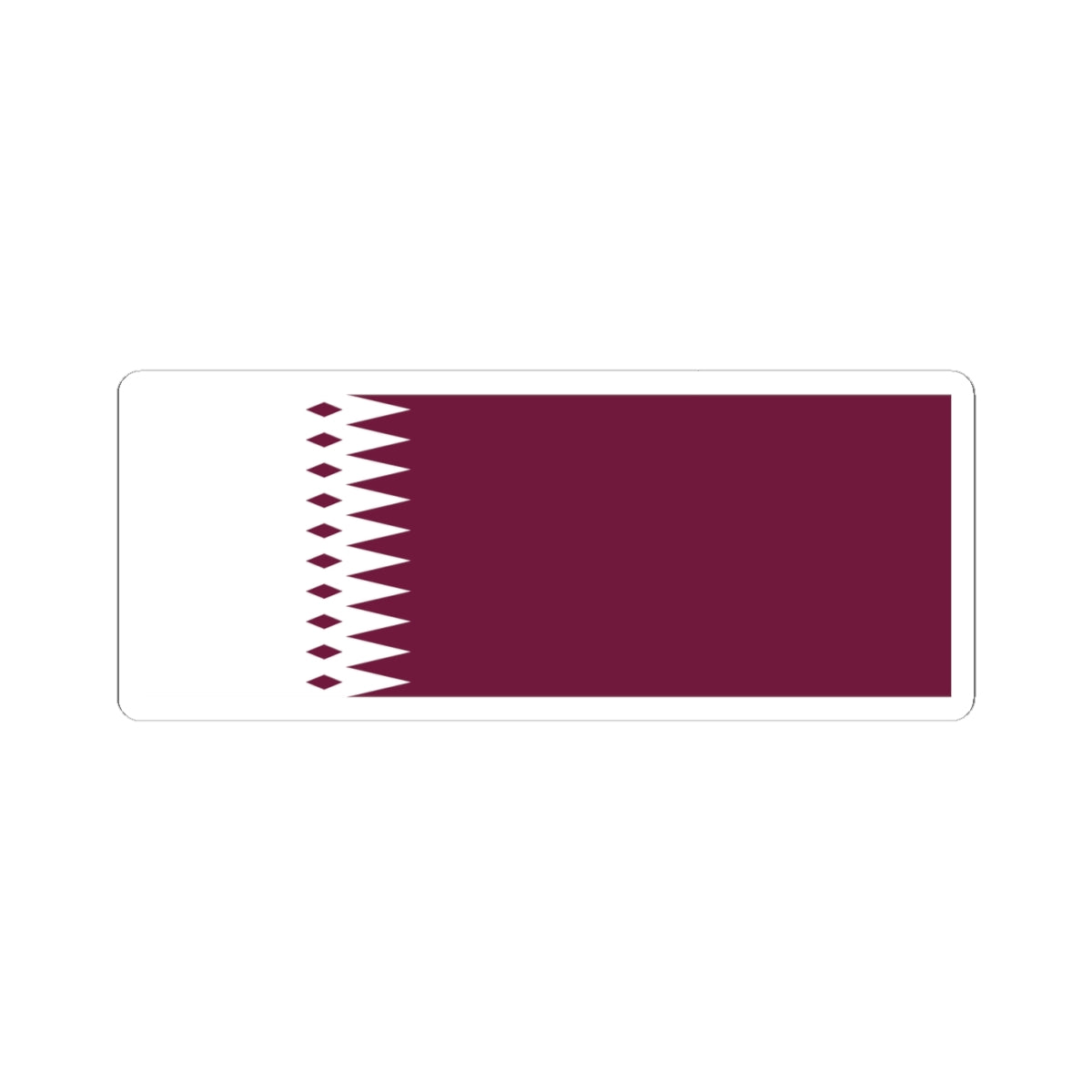Flag of Qatar 1933-1936 (Qatar) STICKER Vinyl Kiss-Cut Decal