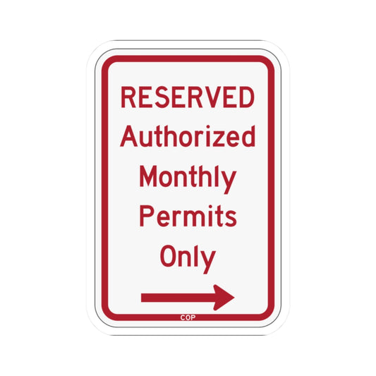 PBOT Road sign P4458R (Oregon) (Road Sign) STICKER Vinyl Kiss-Cut Decal