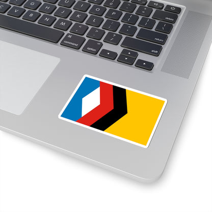 Flag of Engels Saratov oblast (Russia) STICKER Vinyl Kiss-Cut Decal