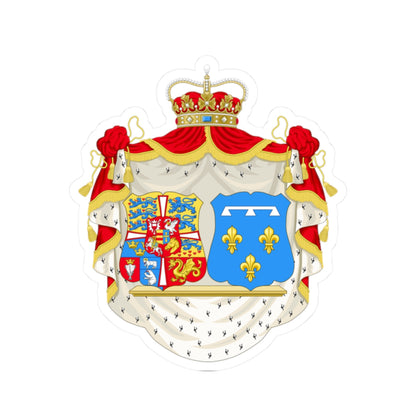 Armoiries de Marie dOrléans princesse de Danemark (Denmark) (Coat of Arms) STICKER Vinyl Kiss-Cut Decal