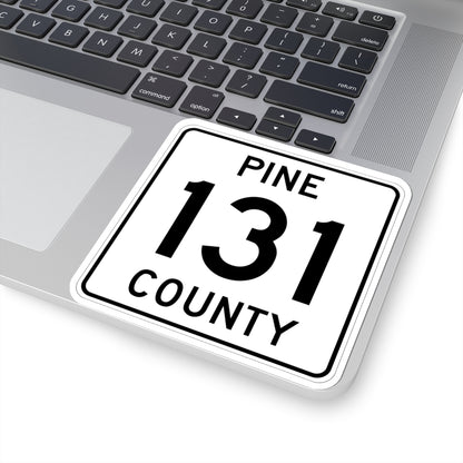 Pine County Route 131 MN (Minnesota) (Road Sign) STICKER Vinyl Kiss-Cut Decal