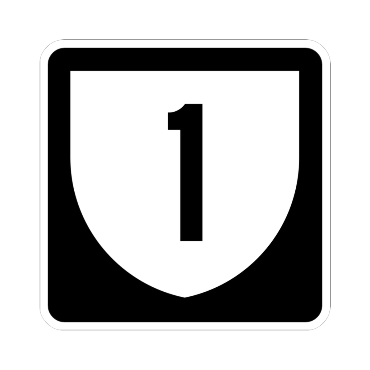 PR urban primary 1 (Puerto Rico) (Road Sign) STICKER Vinyl Kiss-Cut Decal