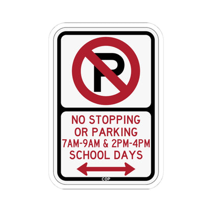 PBOT Road sign P1400D (Oregon) (Road Sign) STICKER Vinyl Kiss-Cut Decal