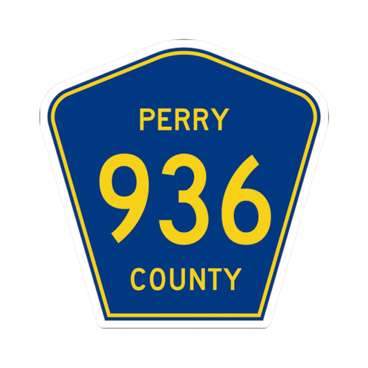 Perry County 936 (Missouri) (Road Sign) STICKER Vinyl Kiss-Cut Decal