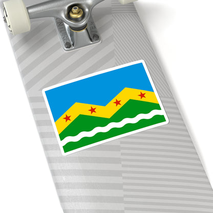 Flag of Marushkinskoe Moscow oblast (Russia) STICKER Vinyl Kiss-Cut Decal