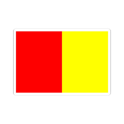 Flag of Grenoble (France) STICKER Vinyl Kiss-Cut Decal