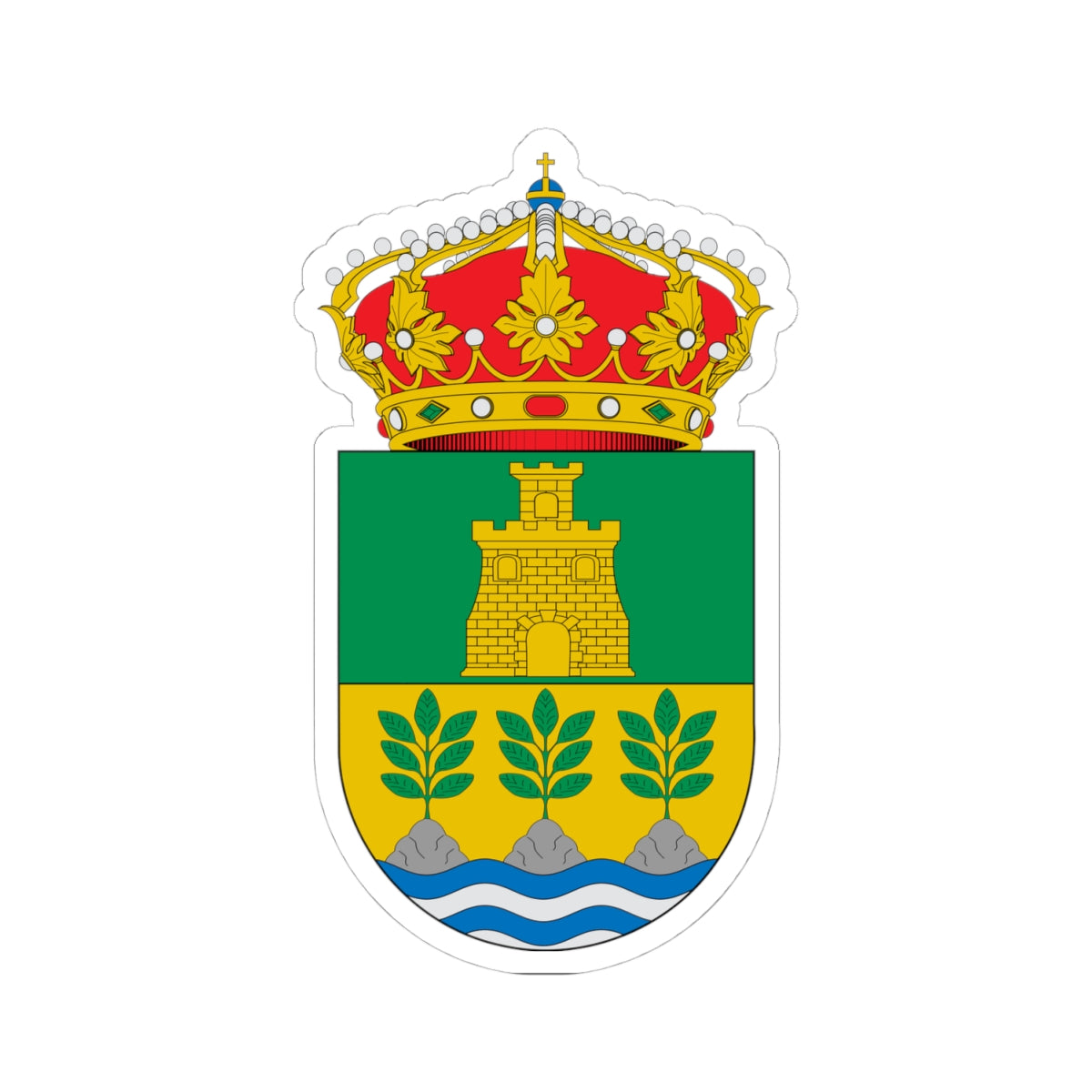 Escudo de Cantoria (Spain) (Coat of Arms) STICKER Vinyl Kiss-Cut Decal