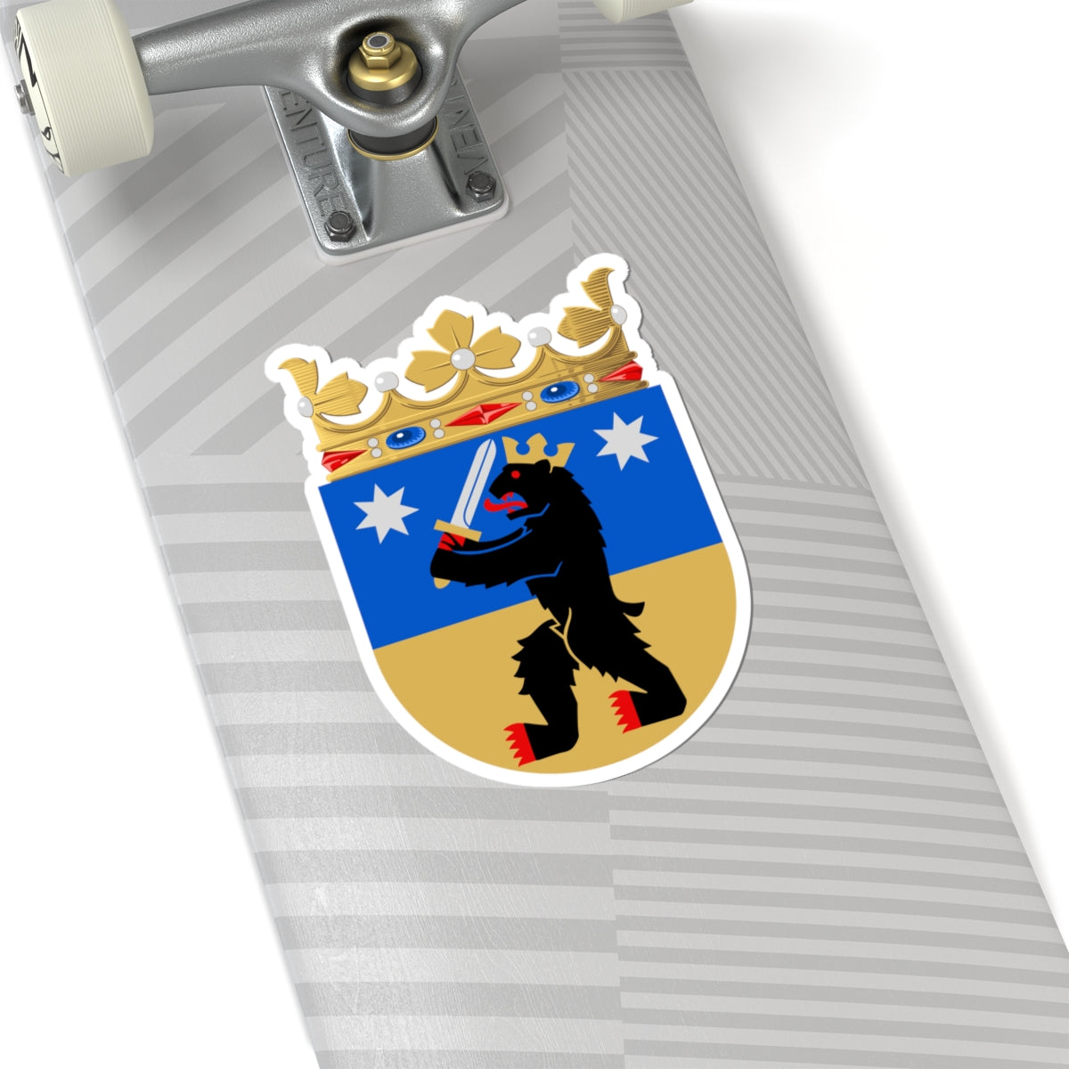 Satakunta.vaakuna (Finland) (Coat of Arms) STICKER Vinyl Kiss-Cut Decal