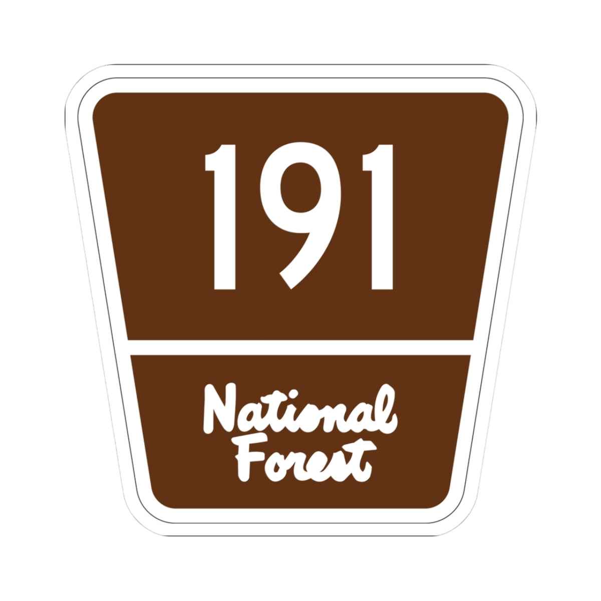 Forest Route 191 (Puerto Rico) (Road Sign) STICKER Vinyl Kiss-Cut Decal