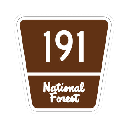 Forest Route 191 (Puerto Rico) (Road Sign) STICKER Vinyl Kiss-Cut Decal