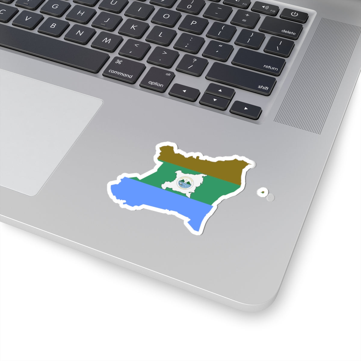 Flag-map of RAAN (Nicaragua) STICKER Vinyl Kiss-Cut Decal